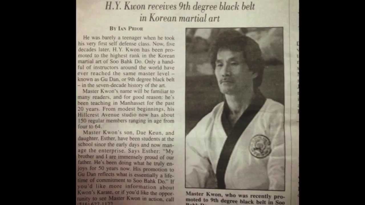 Kwons Wellness Master HY Kwon and his 9th Dan promotion video Soobahkdo MooDukkwan