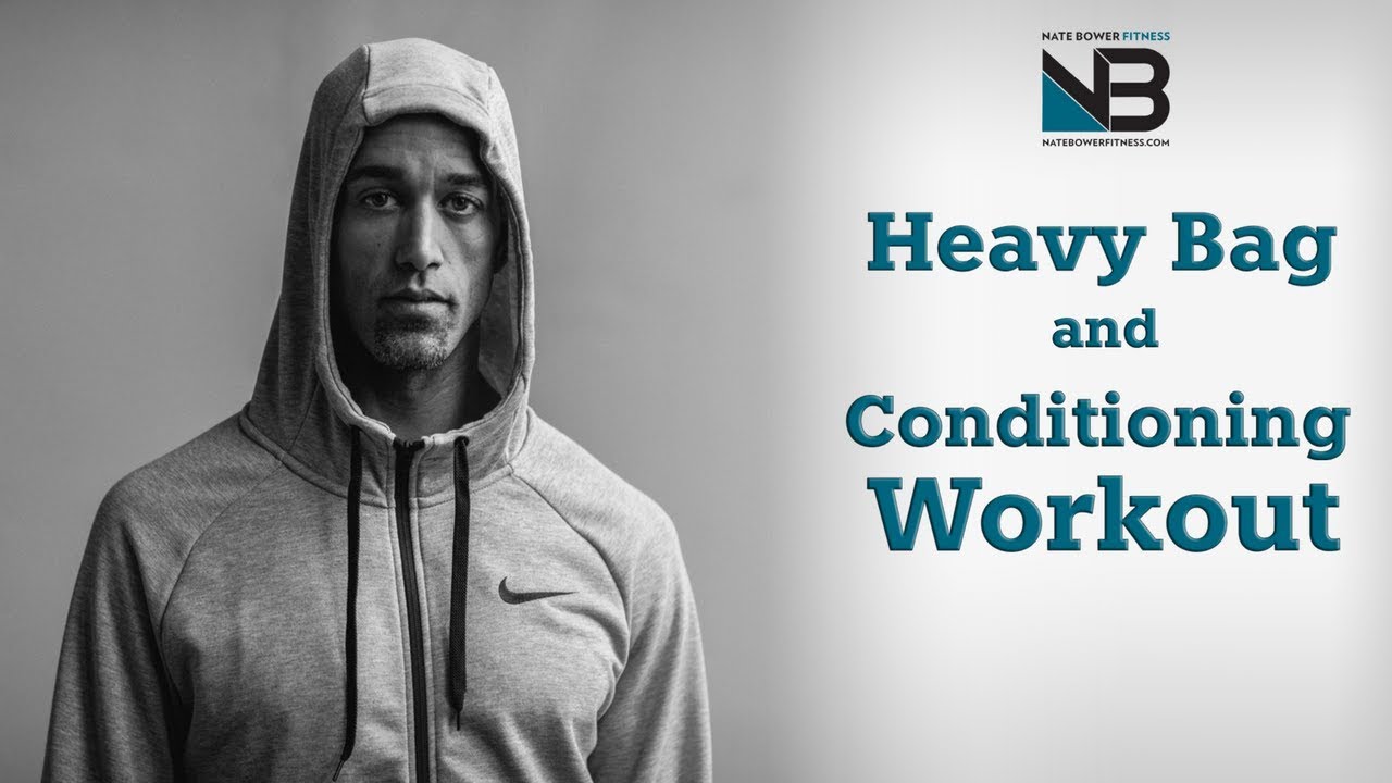 20-минутная тренировка по боксу с боксерским мешком | NateBowerFitness