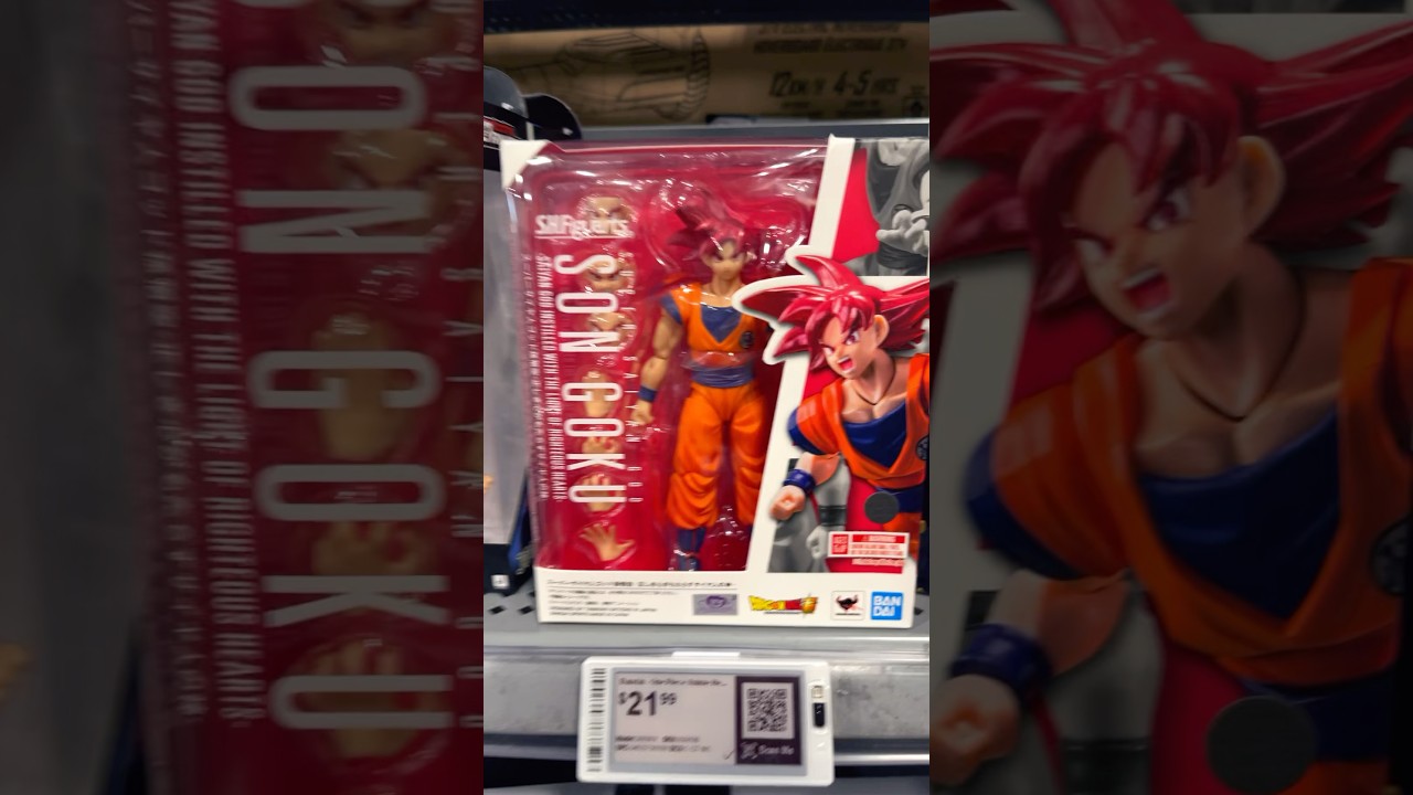 DBZ Super Saiyan God Goku at Best Buy 👀 #DBZ #SSJ #NothingLikeNostalgia #Anime #ToyHunt A#BestBuy