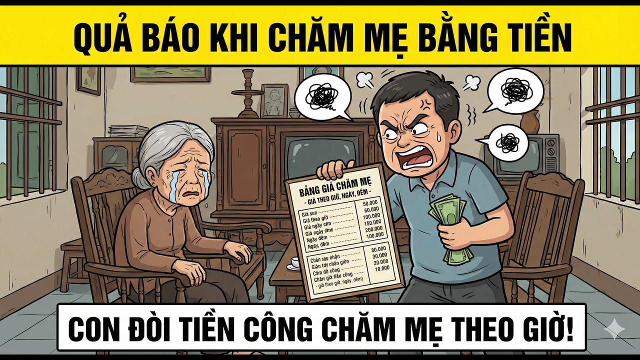 Bảng Giá Chăm Mẹ Già: Khi Con Cái Biến Hiếu Nghĩa Thành Hàng Hóa