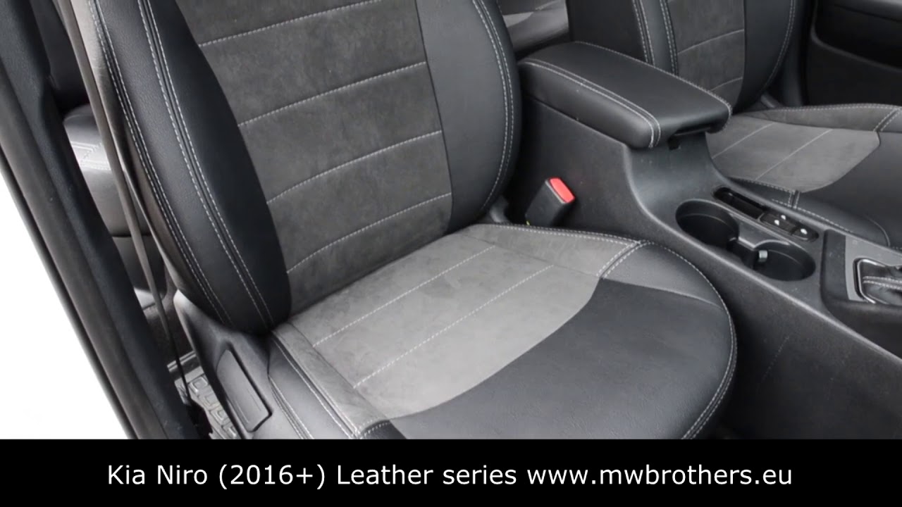 Kia Niro (2016,2017,2018,2019,2020+) seat covers MW Brothers Leather series interior
