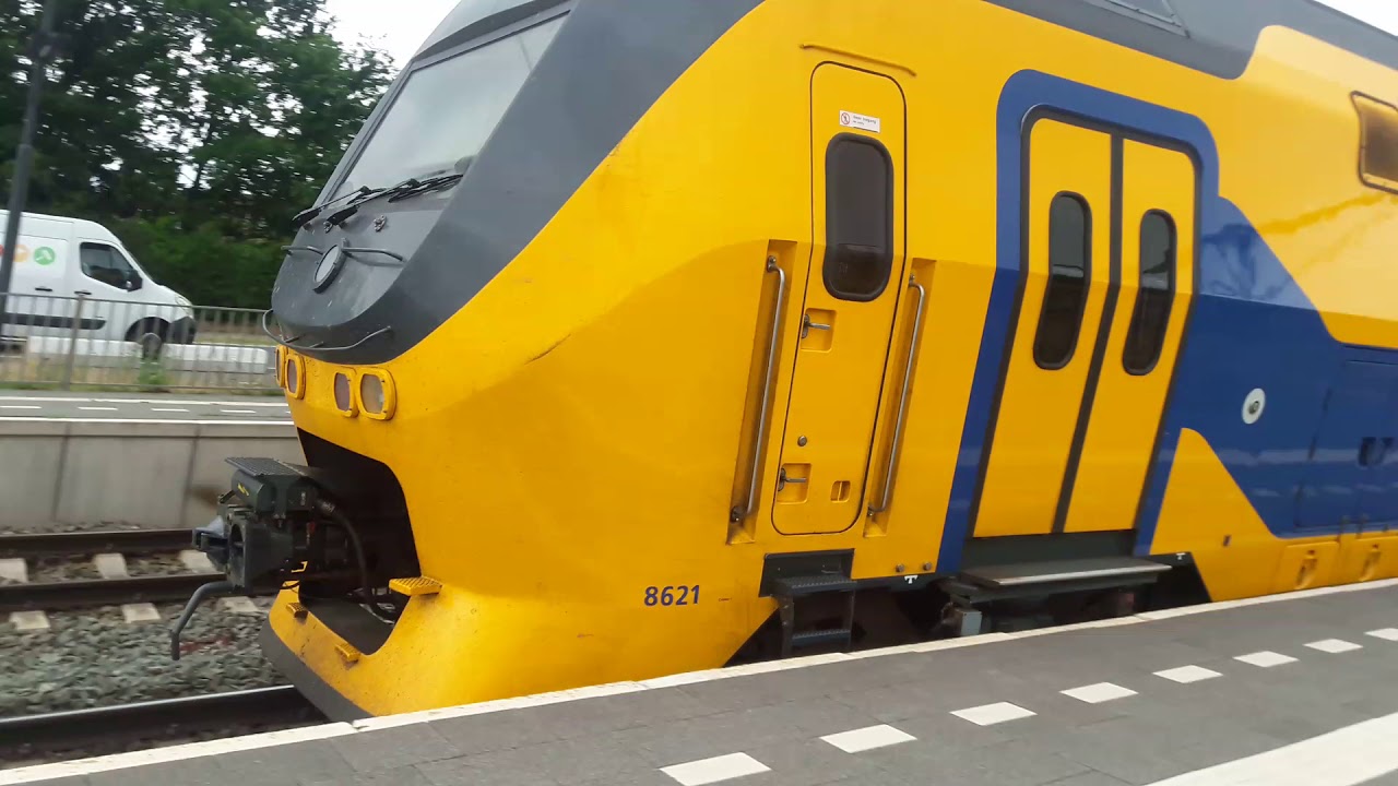 Treinen op station Blerick