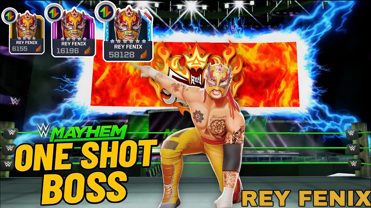 6 ⭐ Rey Fenix Electrifying High-Flyer One Shot Boss WWE Mayhem
