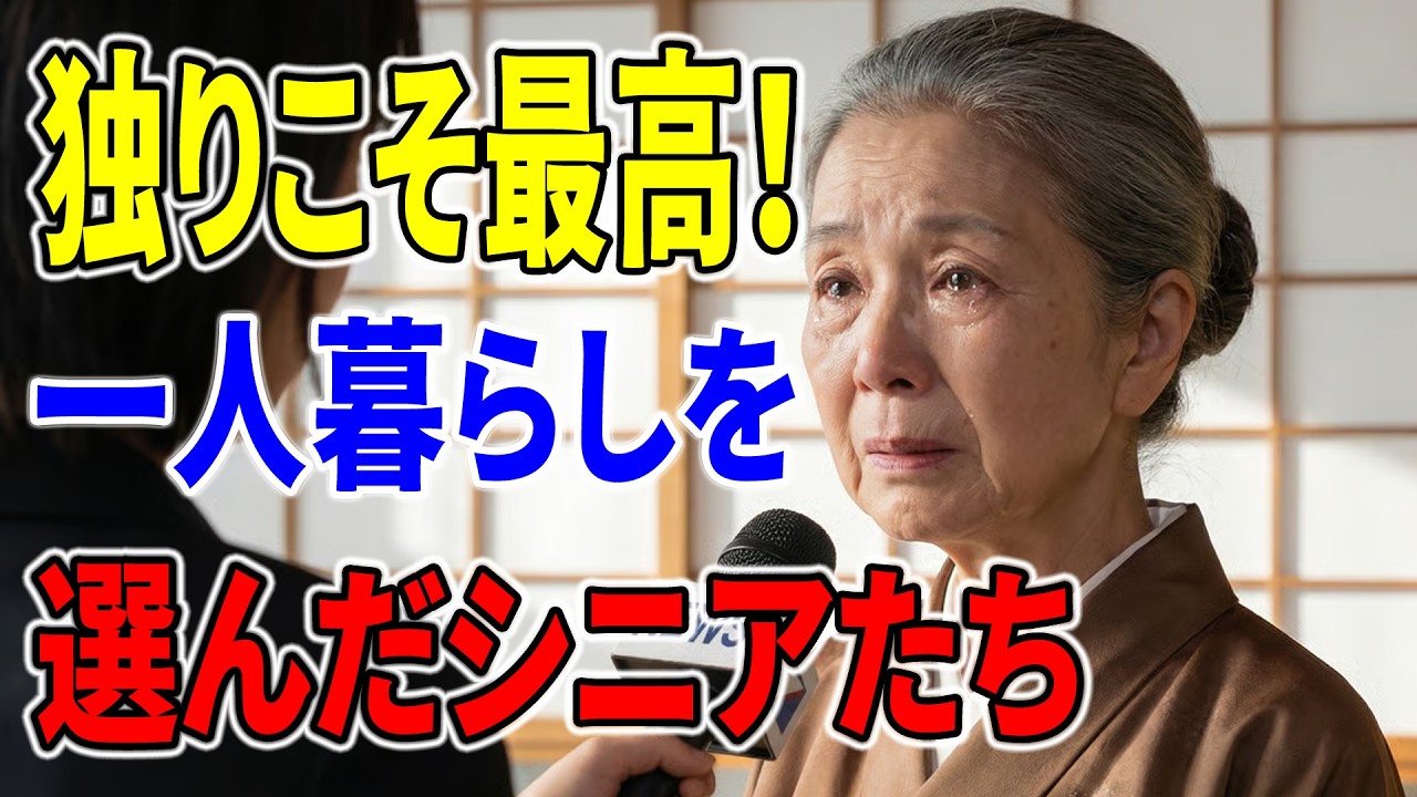 【現実の話】70代で一人になって分かった真実。孤独ではなく、静かな幸福だった