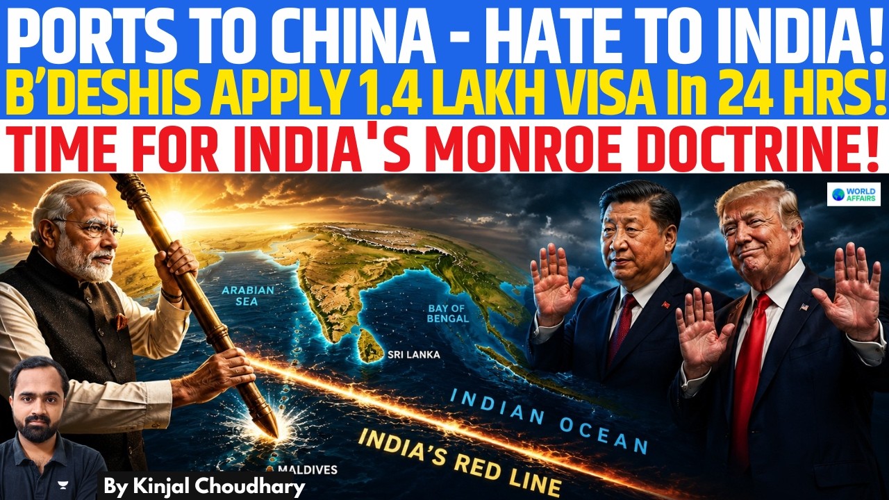 Time For India's Monroe Doctrine- Bangladesh's China Gamble Crosses RED LINE | 1.4 Lakh VISA! Kinjal
