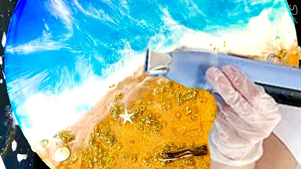 Create Ocean Art Using Sand & Shells & Magical White Paste! Easy For Beginner’s🩵🐬💃​@KimsArtAlchemy 