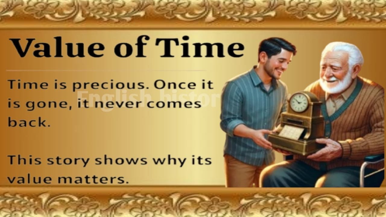 Value of Time || A Life Changing Motivational Story || Improve Your English Fluency ✅