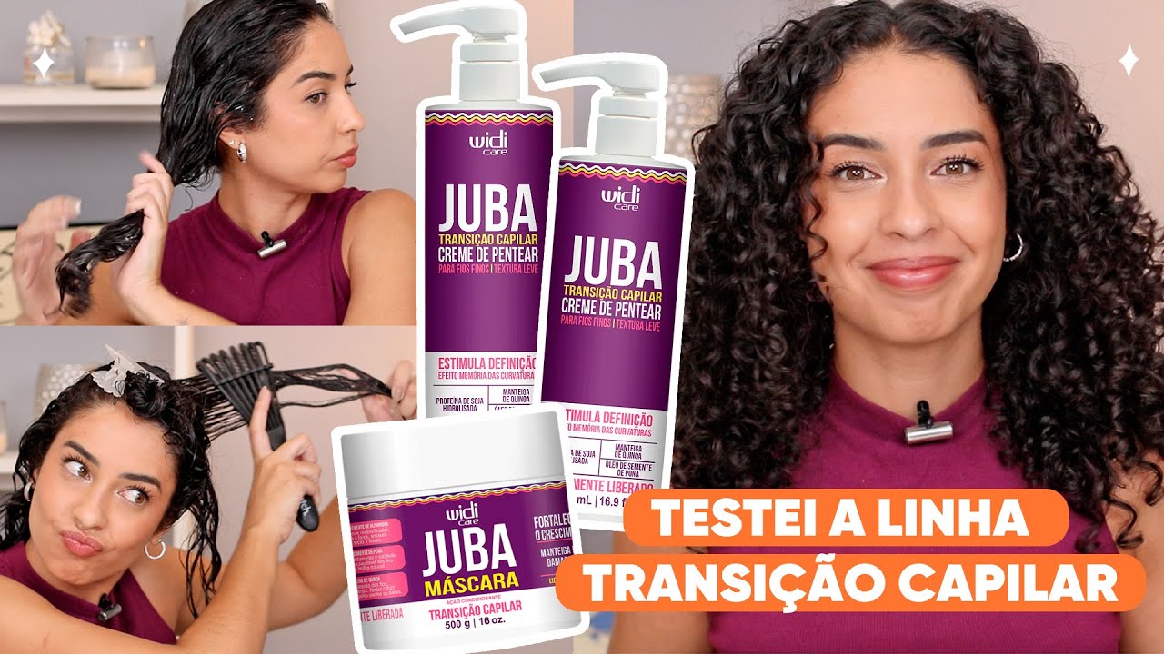 MINHA ROTINA COMPLETA COM A LINHA TRANSIÇÃO CAPILAR DA WIDI CARE | JULIANA LOUISE