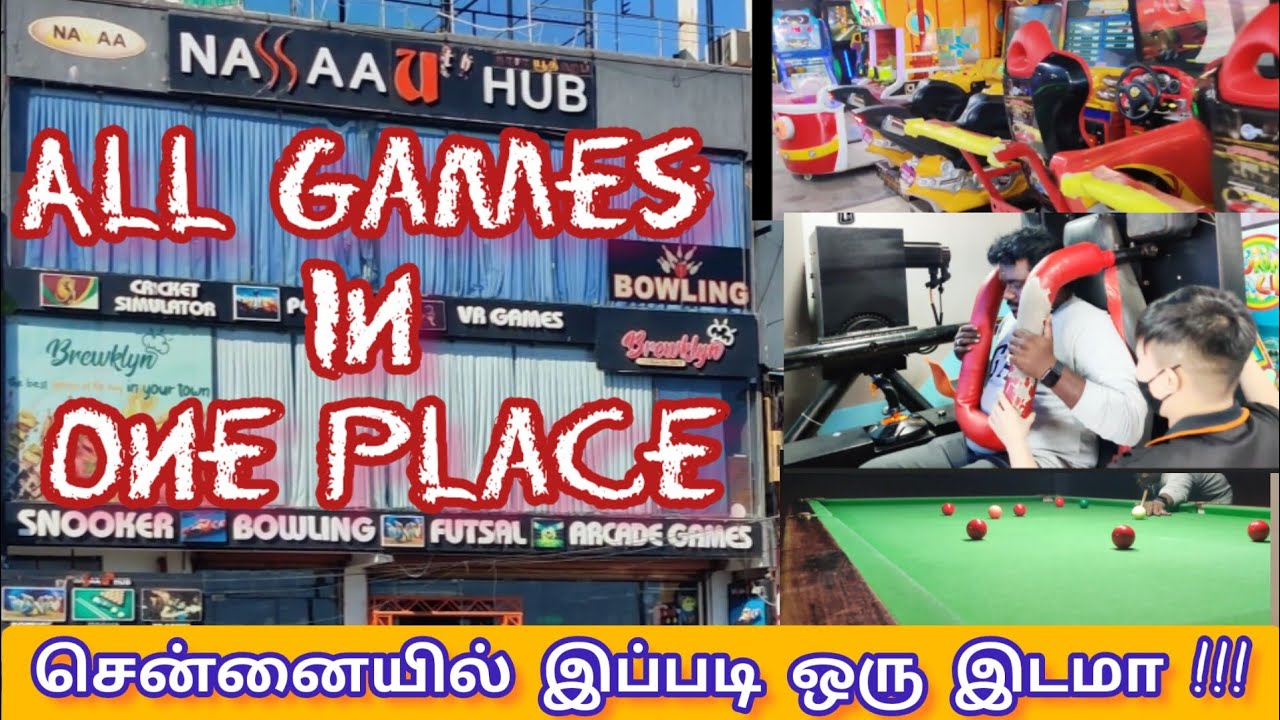 All Games In One Place 🎱🎳🎮🎰 | Nassa U'th Hub |Chennai Besant Nagar |