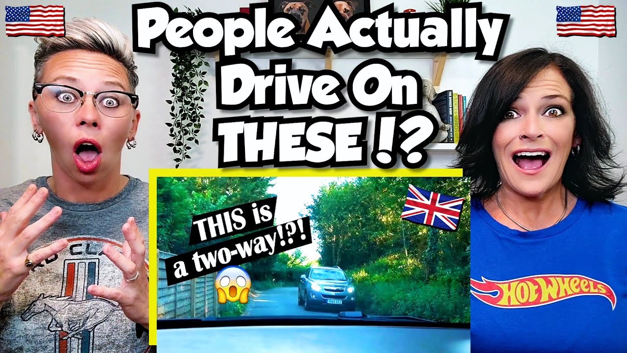 American Couple Reacts: UK Narrow Country Roads: How To Drive Them & Fast! FIRST TIME REACTION!!
