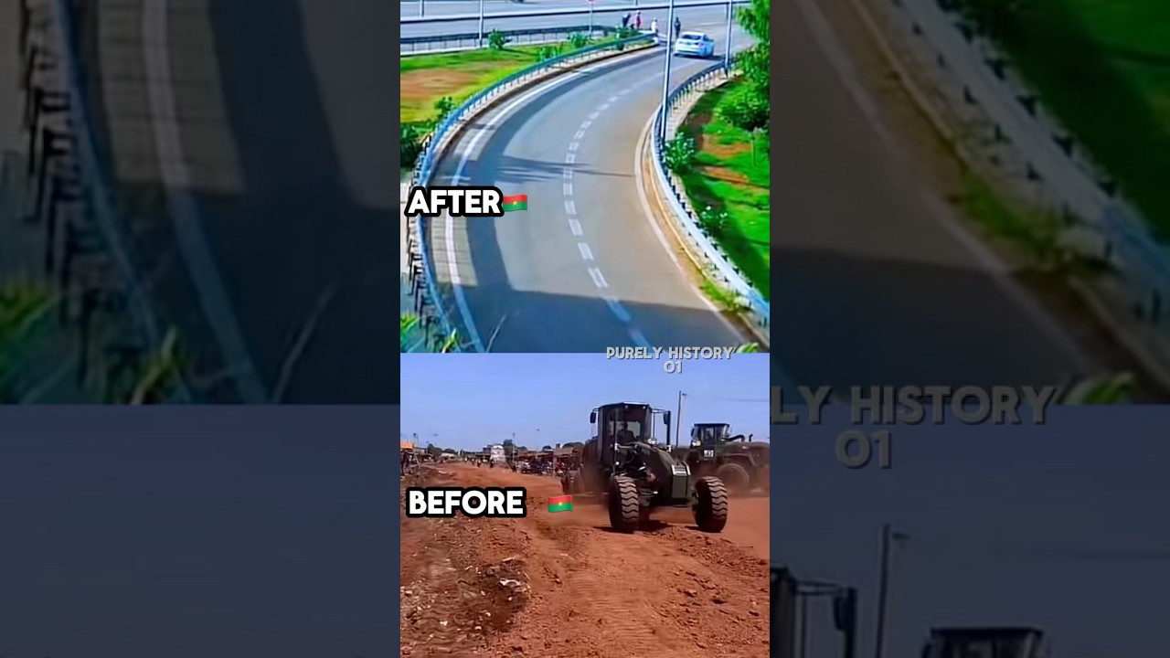 Ibrahim Traor&eacute;&rsquo;s Road construction |Transforming Burkina Faso #ibrahimtraor&eacute; #burkinafaso