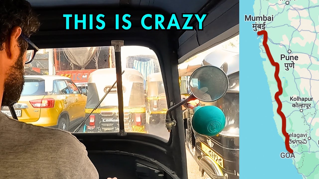 Ep 42: Will we survive Mumbai traffic? |Foreigners drive auto rickshaw (tuk tuk) Goa to Mumbai DAY 3