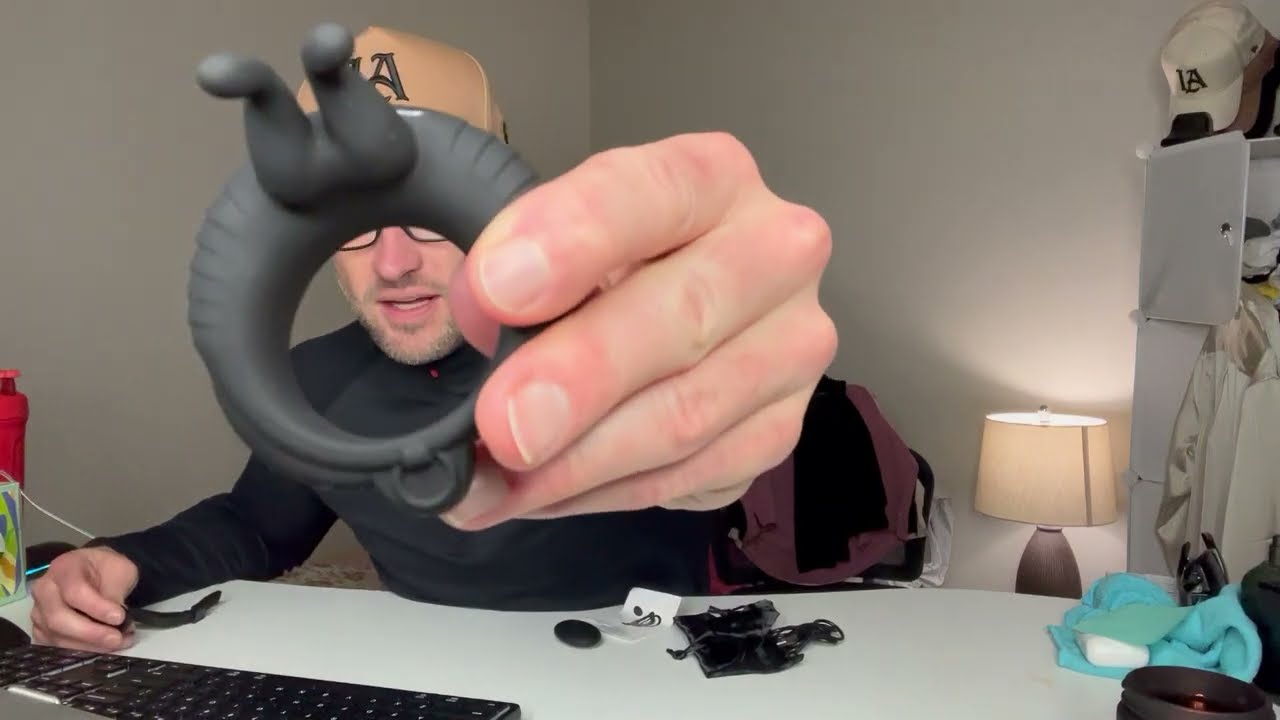 Vibrating Cock Ring Adult Sex Toys with Clitoral Vibrator,