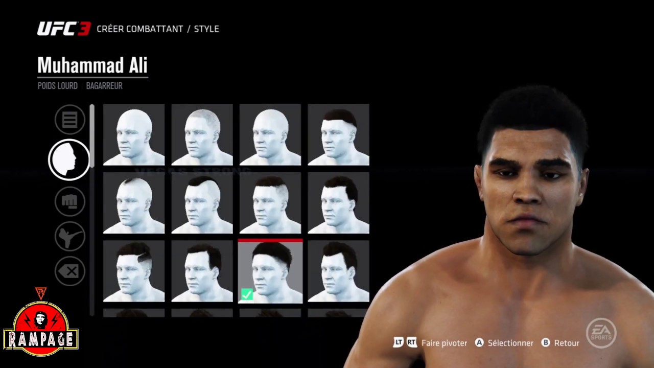 How to Create Muhammad Ali (CAF Formula) No Game Face !! Tuto Create a Fighter - EA Sports UFC 3