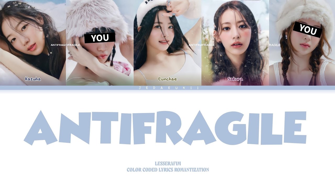 LESSERAFIM - ANTIFRAGILE | But You Are CHAEWON & YUNJIN (Color Coded Lyrics Karaoke)