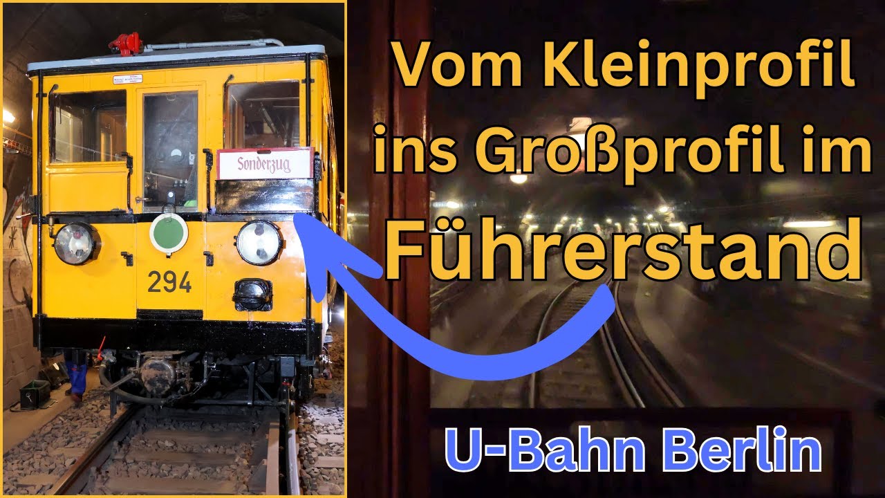 U-Bahn Berlin - Führerstandsmitfahrt U2 ➔ geheimer Tunnel ➔ U5 | Cab Ride 4K