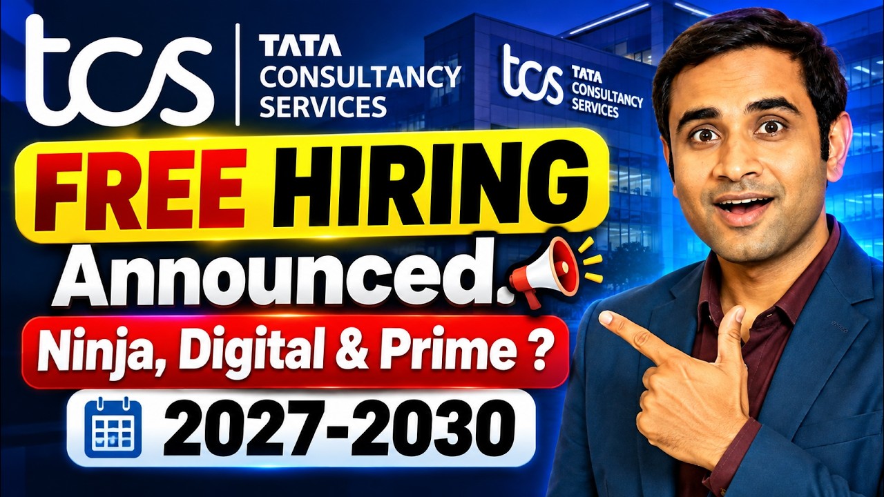 Бесплатный найм в TCS для BE/Btech/BSC | Ninja, Digital, Prime? | Наборы 2027-2030