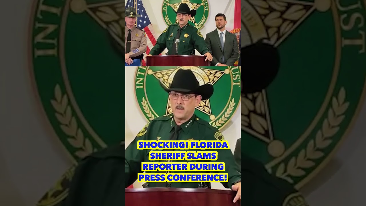 SHOCKING! Florida Sheriff SLAMS Reporter During Press Conference!