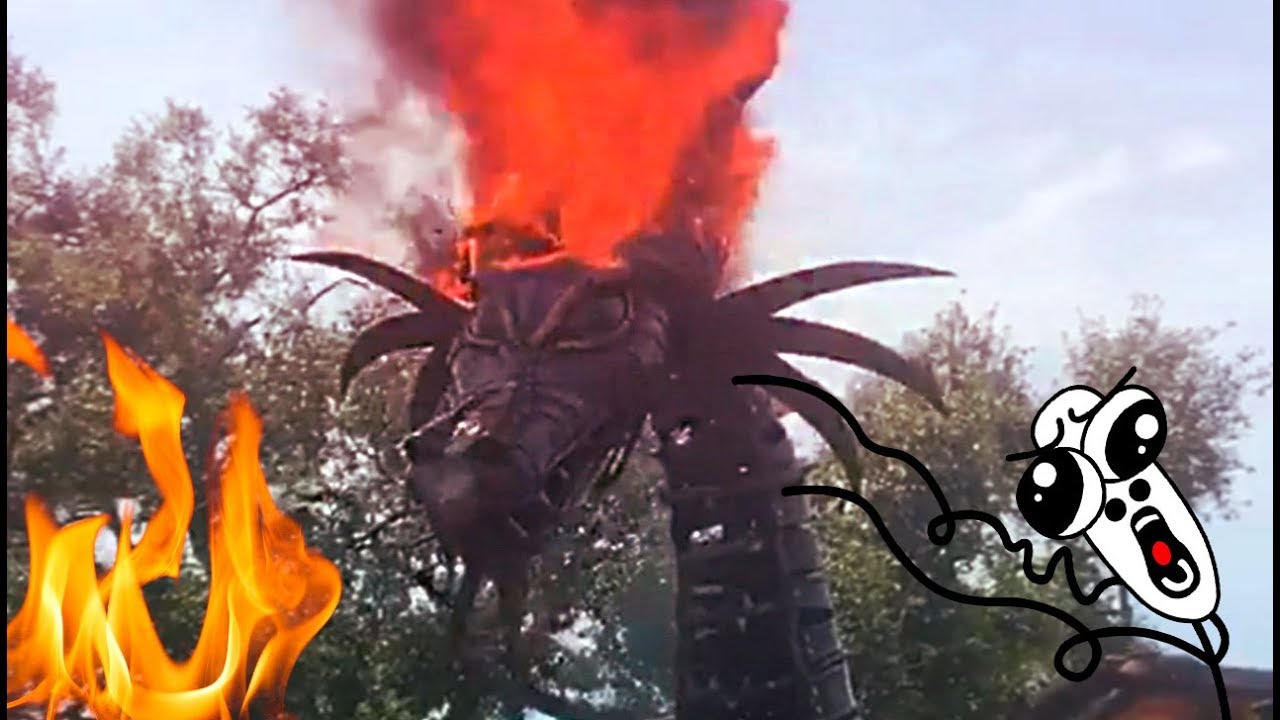 Dragon on fire!! Disney World parade animatronics float catches fire