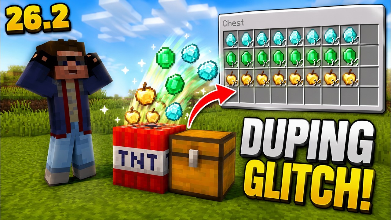 Minecraft Dupe Glitch Works on Servers?! 😱26.2 🤯 #minecraft