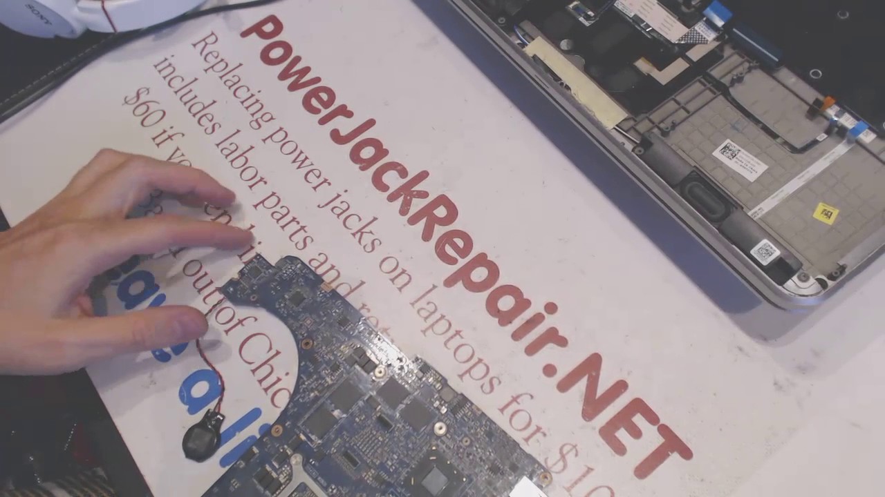 Dell xps p23f p23f001 Laptop repair fix power jack problems broken dc socket input port