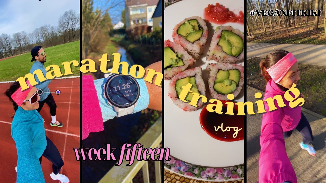 marathon training vlog: week 15 | taper week 2: trip to Berlin, intervals, threshold run, 'long' run