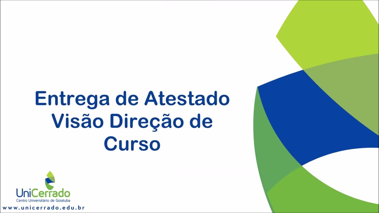 Entrega de Atestado  - Vis&atilde;o Coordenador - UniCerrado