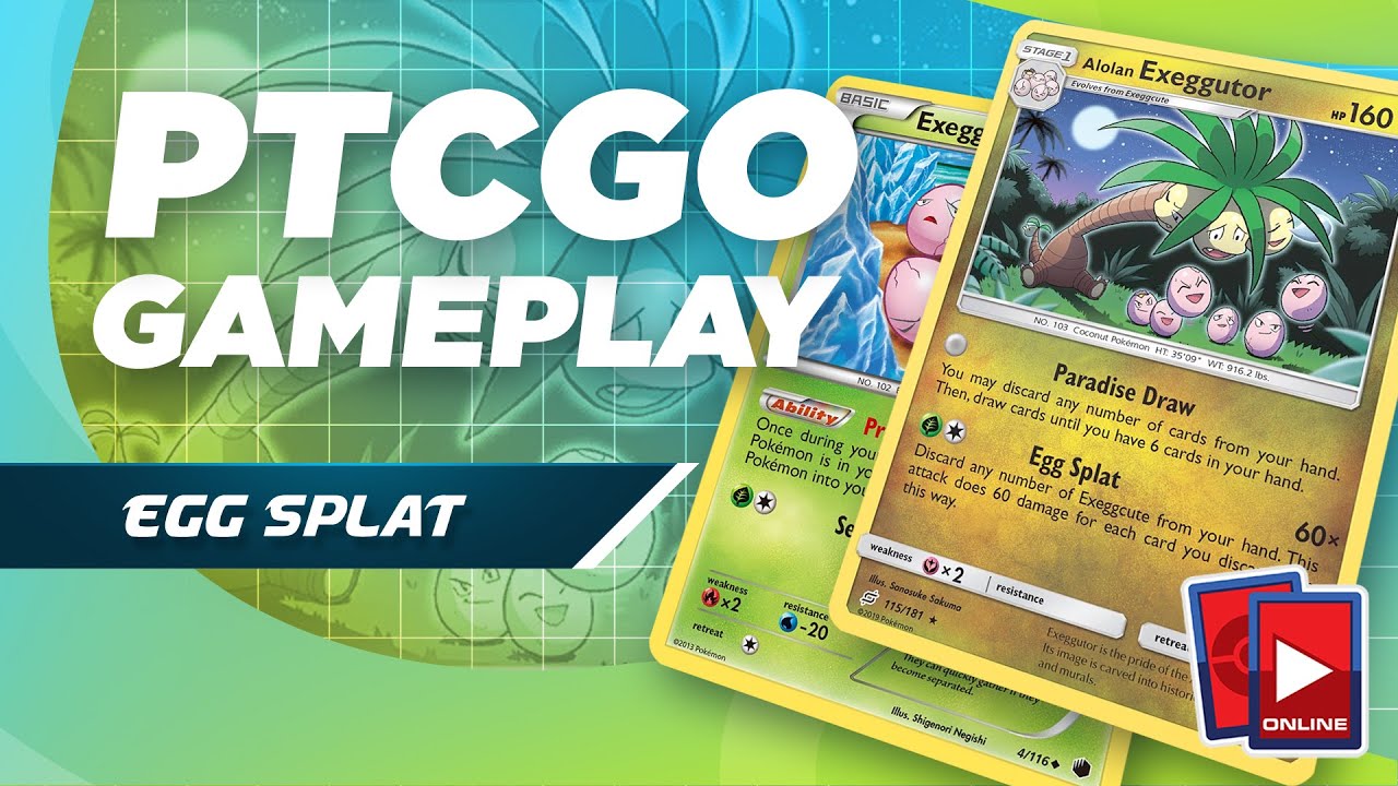 Alolan Exeggutor Egg Splat Deck - PTCGO Gameplay (Expanded Format)