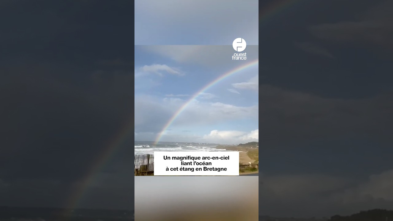 Un magnifique arc-en-ciel en Bretagne