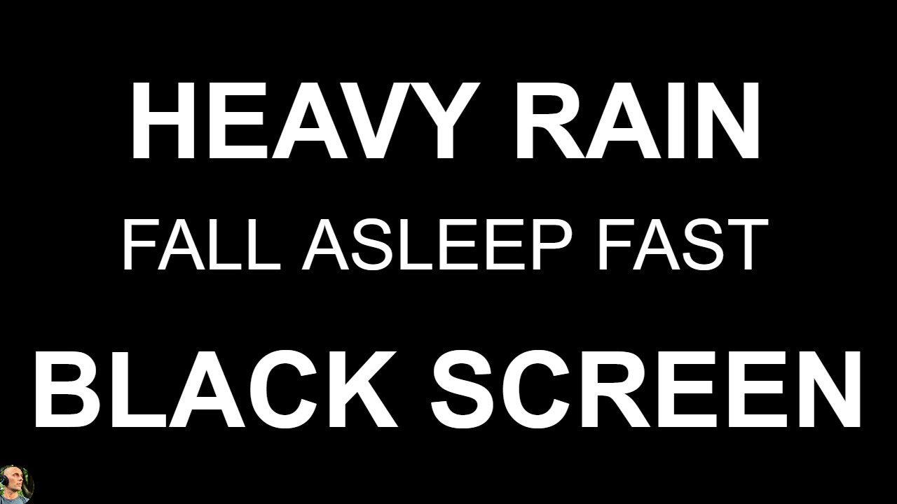 Black Screen Rain NO THUNDER, Heavy Rain Sounds For Sleeping, Night Rain For Sleep by Still Point