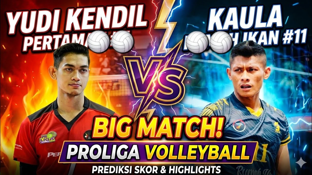 VOLI TARKAM YUDI KENDIL  VS KAULA NURHIDAYAT PROLIGA VOLLEYBALL