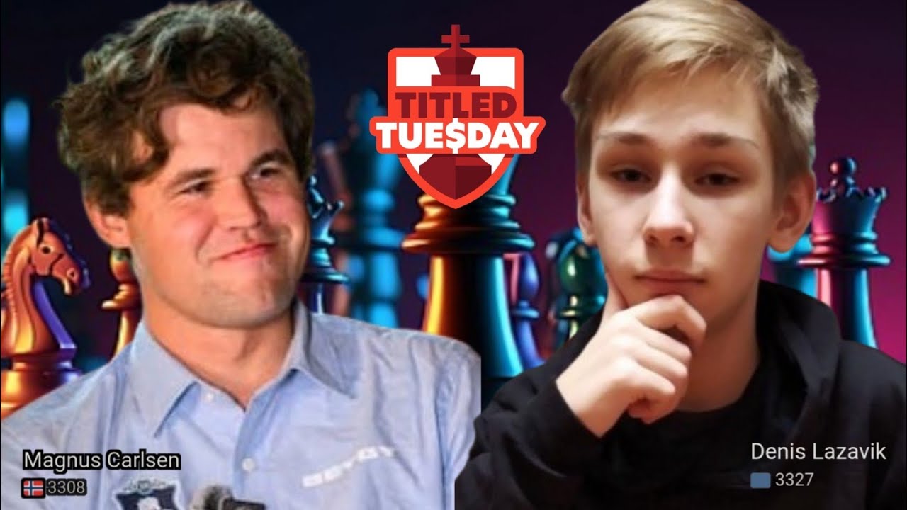 ⚡Magnus Carlsen vs Denis Lazavik | Titled Tuesday 2026 - Game 11 | chesscom