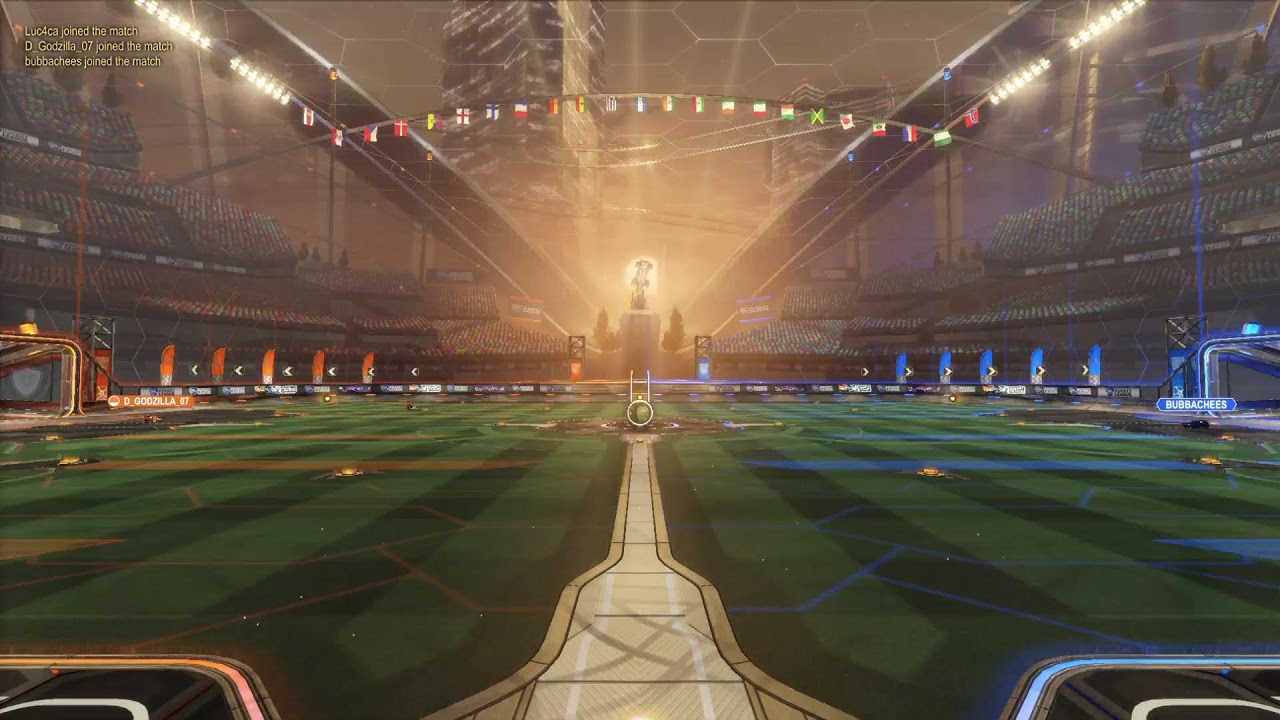PLAYING  ROCKET LEAGUE