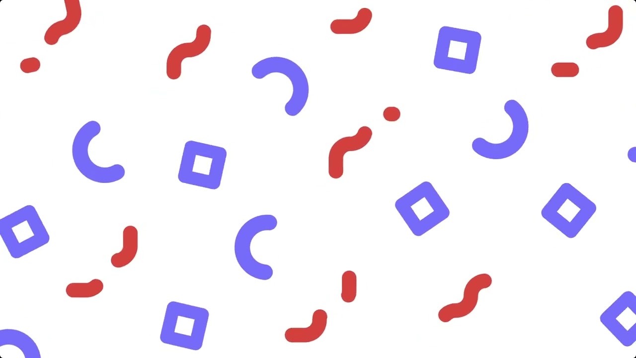 Geometric Flat Background White | 30 Seconds Loop (Free to Use)