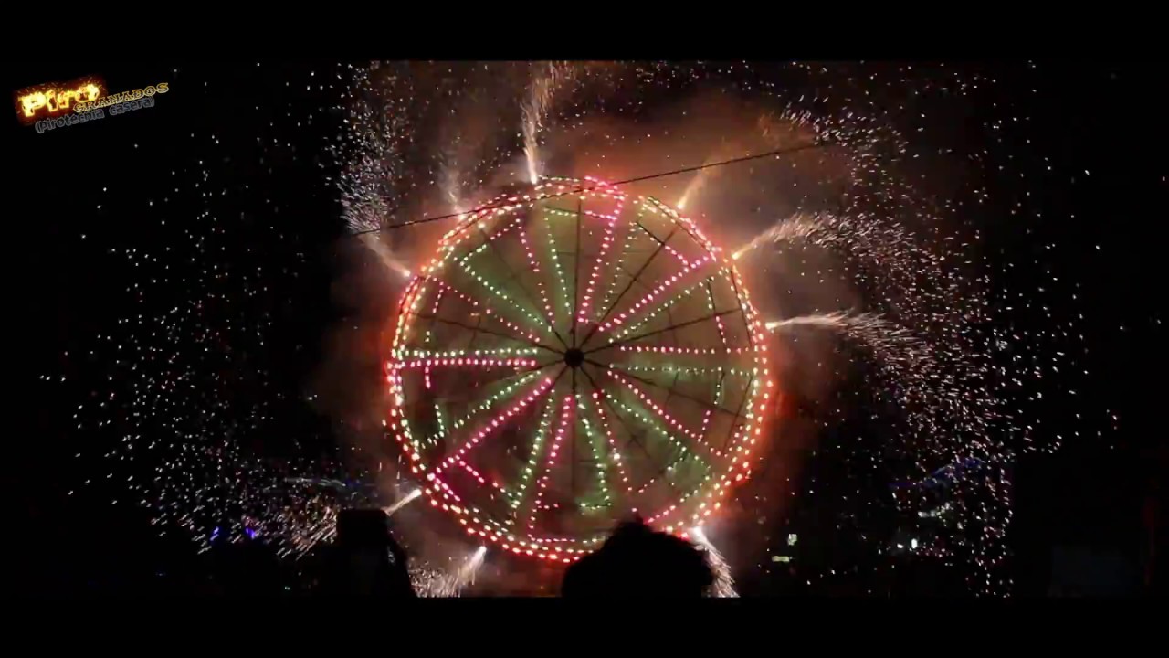 Quema de castillo pirotecnico( Magdalena Mixhuca) 2018!!! HD!!