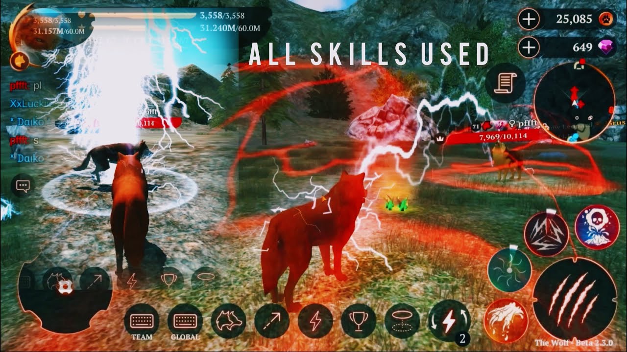 The Wolf All Skills Used ( New Skills ) | beta version