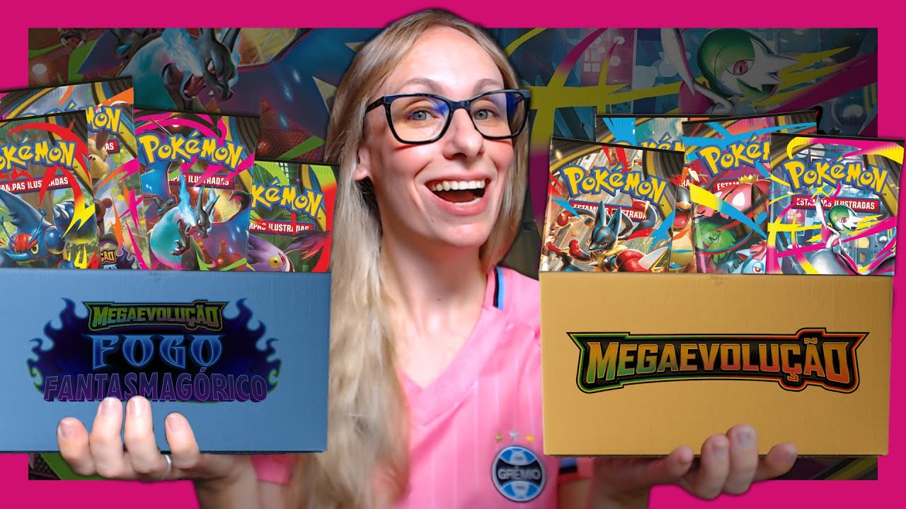 Booster Avulso Vale a Pena?✨ Abrindo 48 Pacotes Fogo Fantasmagório e Megaevolução | Pokémon TCG