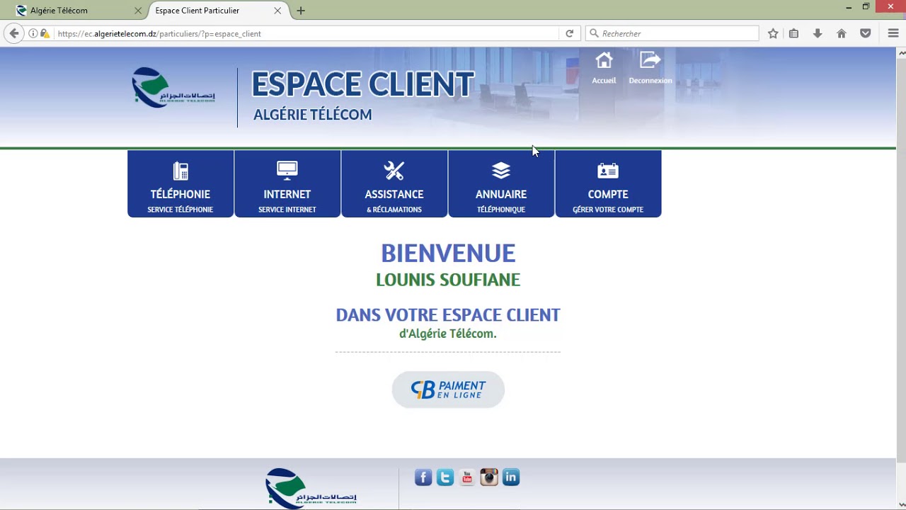 Paiement de factures, recharges ADSL par la carte Edahabia