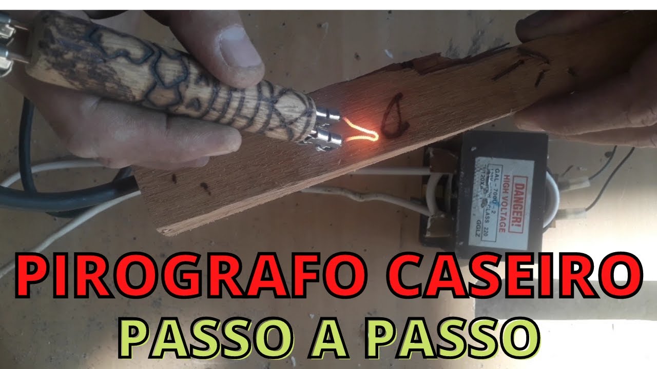 Pirografia faça seu pirografo caseiro com microonda