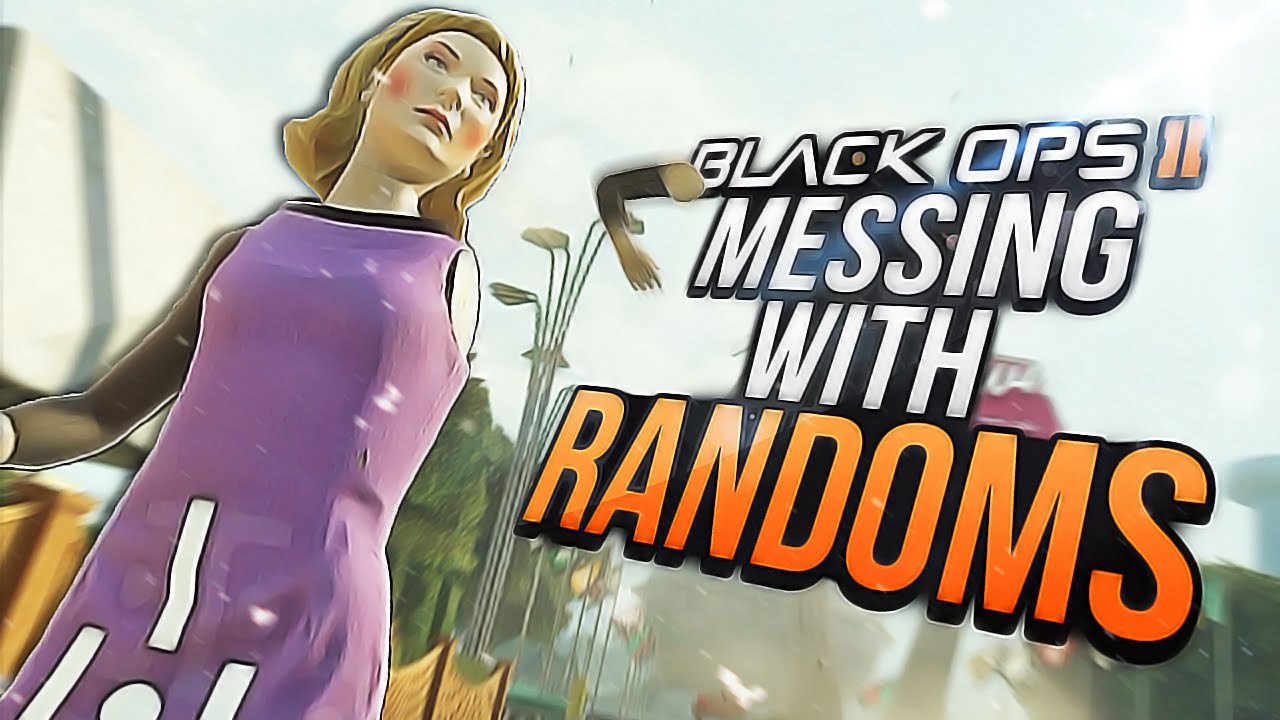 Black Ops 2: Игра со случайными персонажами #32! Встреча с бестолковой девчонкой и жаждущим фанат...