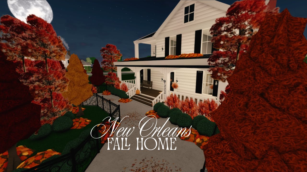 new orleans fall home || exterior speedbuild || 166K || estilixiaa