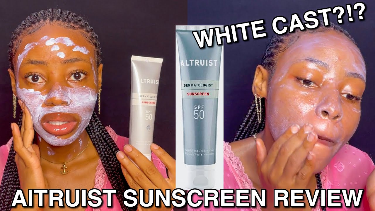 Altruist sunscreen SPF50 Review | Black girl friendly ? | No White cast ?
