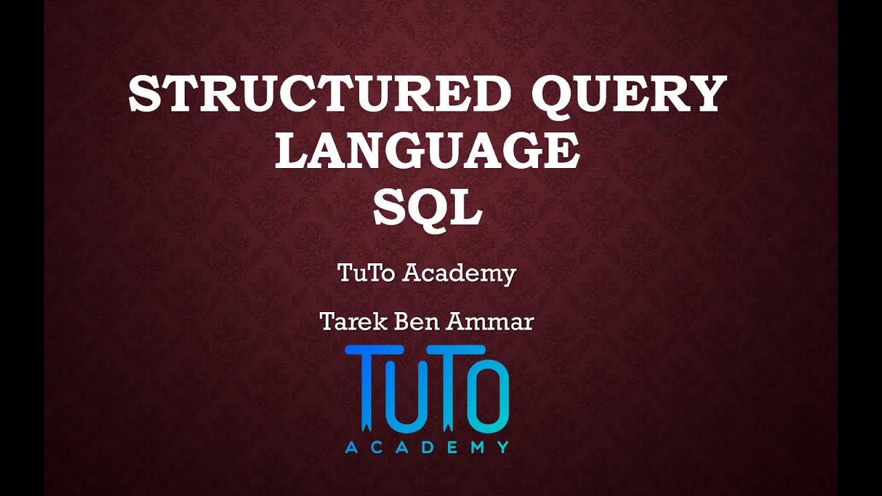 𝗣𝗔𝗥𝗧 𝗜 : Base de données - 🆂🆀🅻 - LDD (3ème + Bac info 2023) Tunisian Language