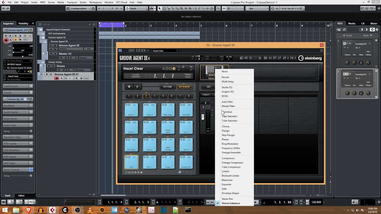 How to build your own custom drum kit in Groove Agent SE4 in Cubase 9