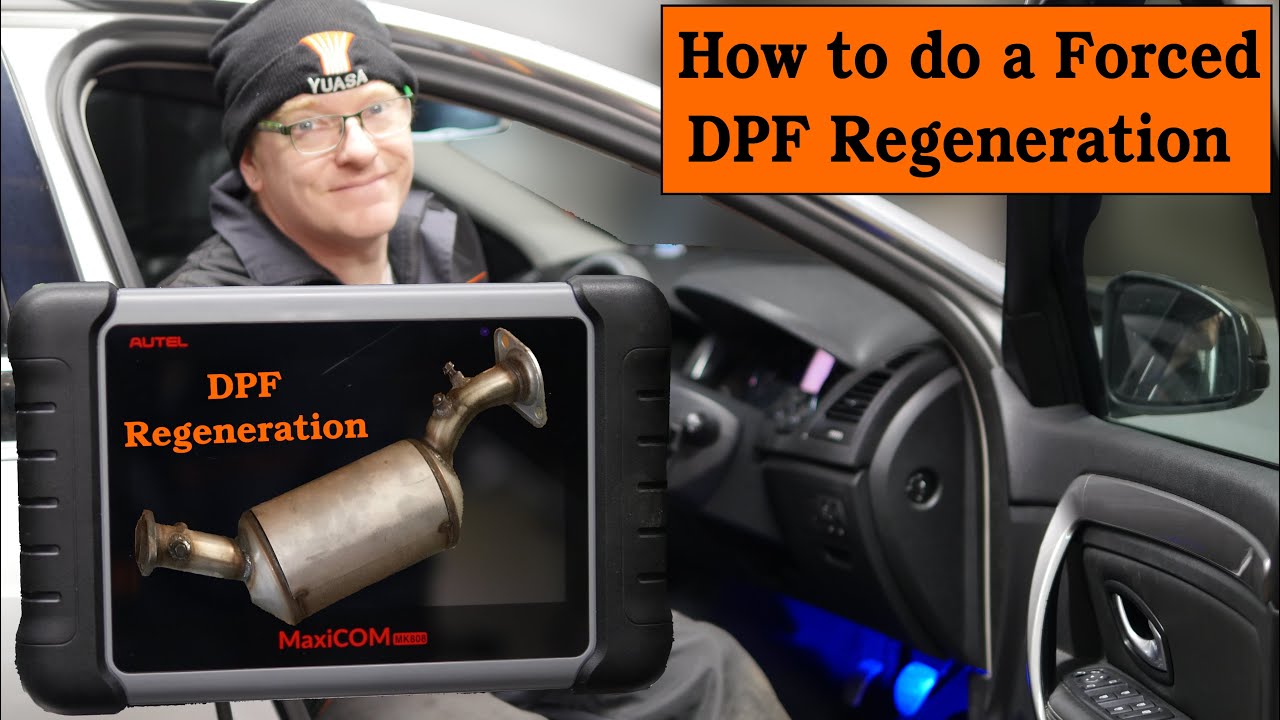 DPF Forced Regeneration using Autel MK808 - How to Auto CLEAN Diesel Particulate Filter in 30 mins 🚗