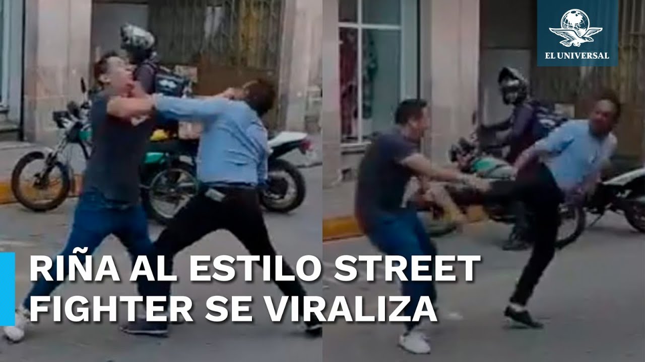 M&eacute;xico m&aacute;gico: Captan pelea al estilo Street Fighter en calles de Morelia y se viraliza