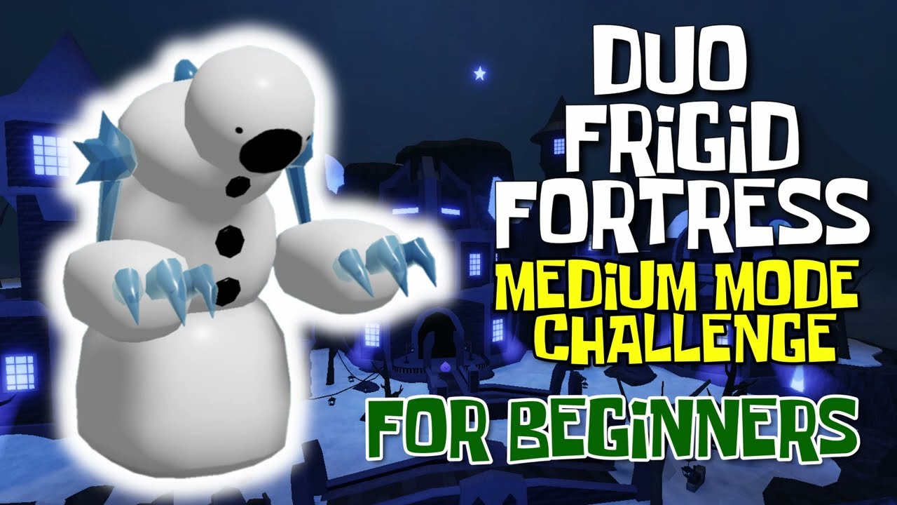 (FRIGID FORTRESS) (DUO) (MEDIUM MODE CHALLENGE) in Roblox Tower Heroes
