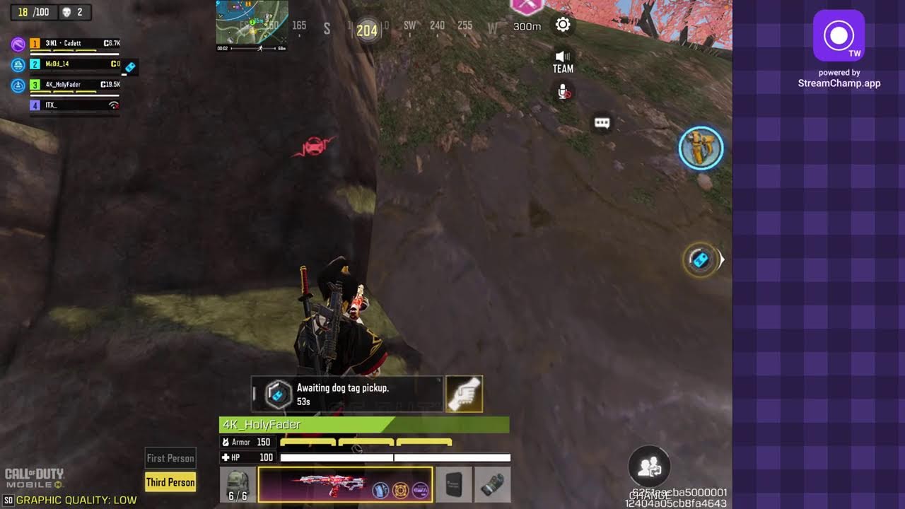 Broadcast powered by StreamChamp