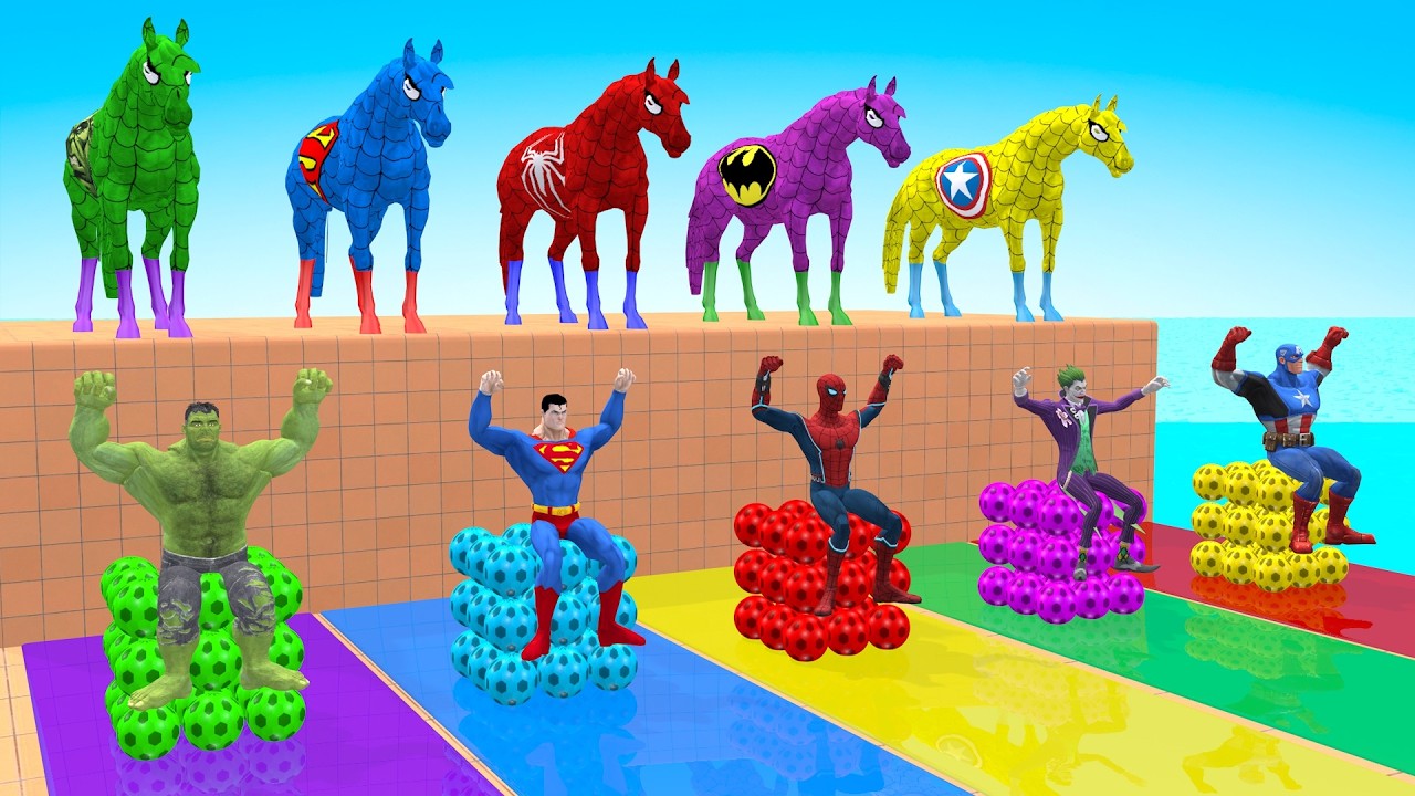 Long Slide Game With Cow Elephant Gorilla Hippopotamus Tiger 3d Animal Game Funny 3d Animals