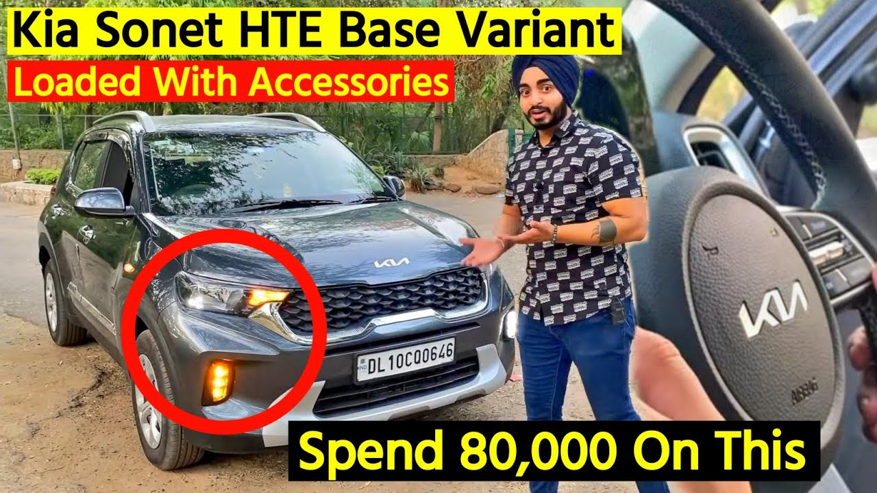 2021 Kia Sonet HTE Modifications & Accessories Worth 80,000 🤯 Sonet Modified ✅